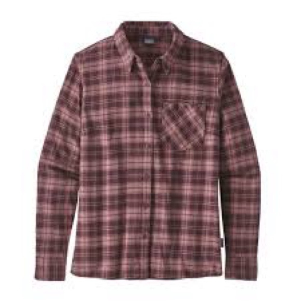 Patagonia Women’s Casual Plaid Shirt - Burgundy